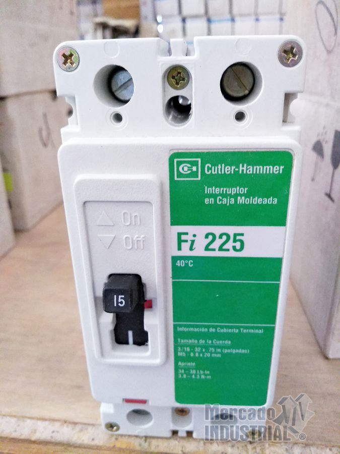 Interruptor 15 AMP 440 V 2 Polos modelo FI2015L marca Cutler Hammer - imagen 1