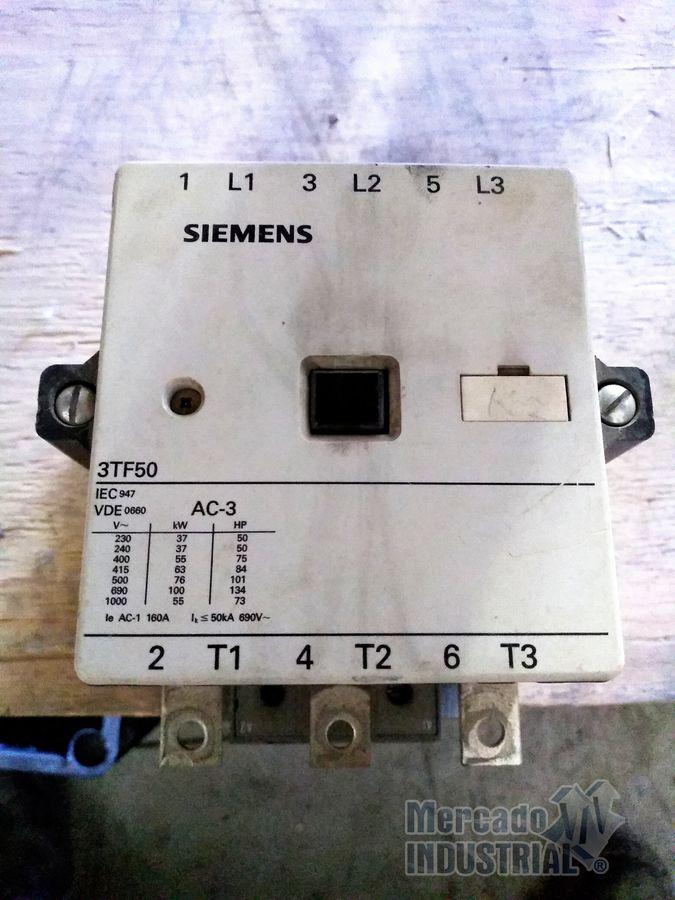 Contactor 160 AMP 690V modelo 3TF50 marca SIEMENS - imagen 1