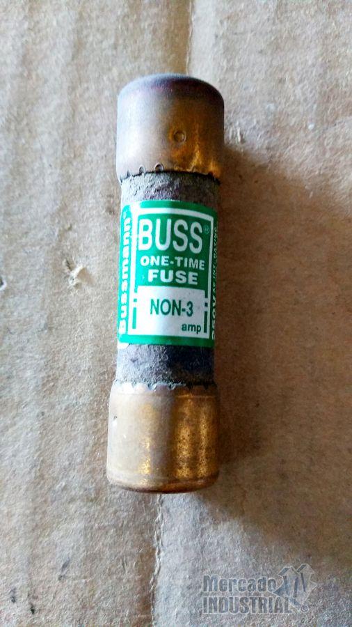 Fusible 3 AMP 250 V Buss One-time NON-3 marca Bussmann - imagen 1