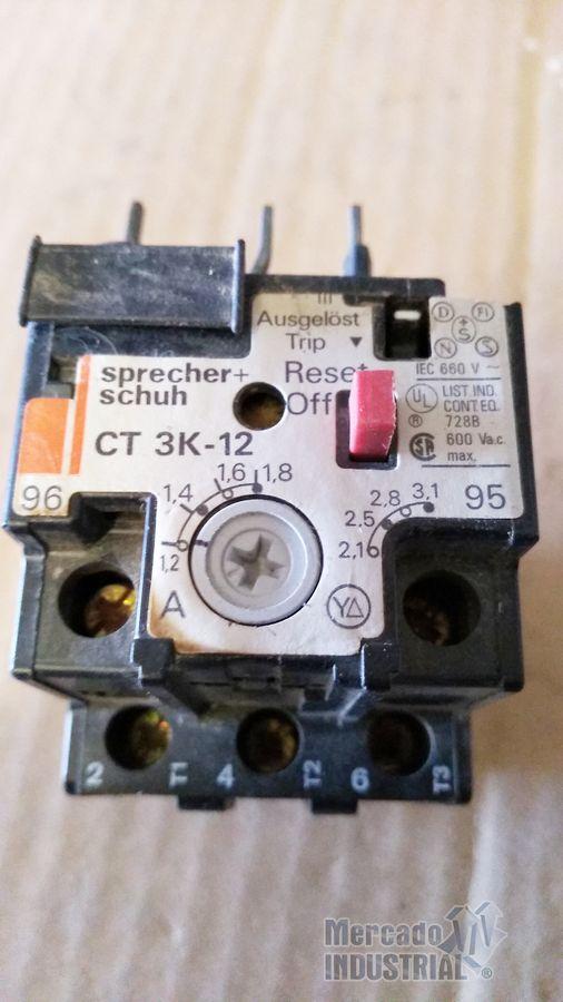 Relevador 1.2 - 1.8 A modelo CT 3K-12 marca Sprecher schuh - imagen 1