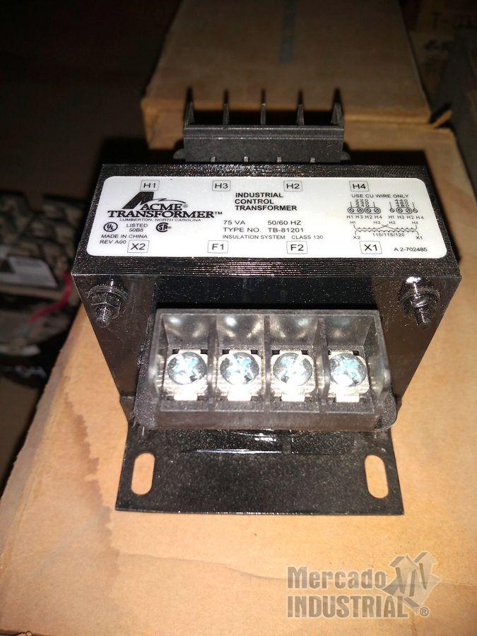 Transformador de control 75 VA Cat TB-81201 marca Acme - imagen 1