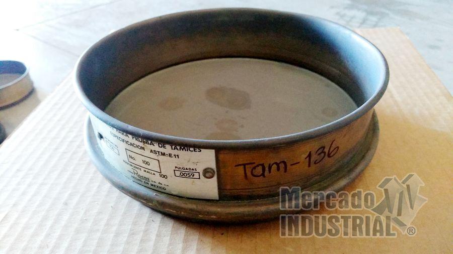 Tamiz para laboratorio malla #100 abertura 150 UM (0.0059") marca Casa rocas - imagen 1