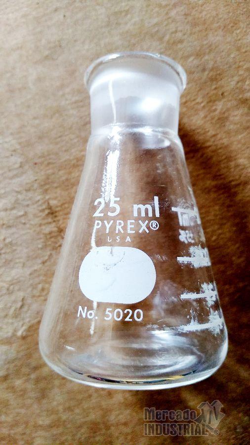 Matraz Erlenmeyer de vidrio 25 ml tipo 5020 marca Pyrex - imagen 1