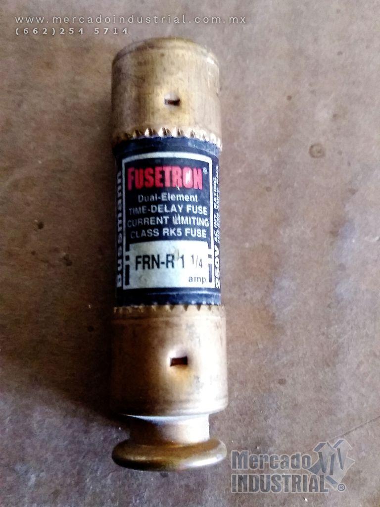 Fusible 1 1/4 AMP 250V modelo FRN-R1 1/4 marca Bussmann - imagen 1