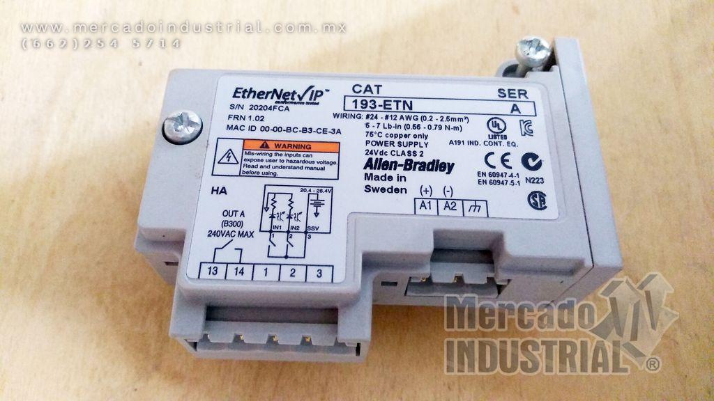 Conector ethernet para montaje de módulo 193-ETN marca Allen-Bradley - imagen 1