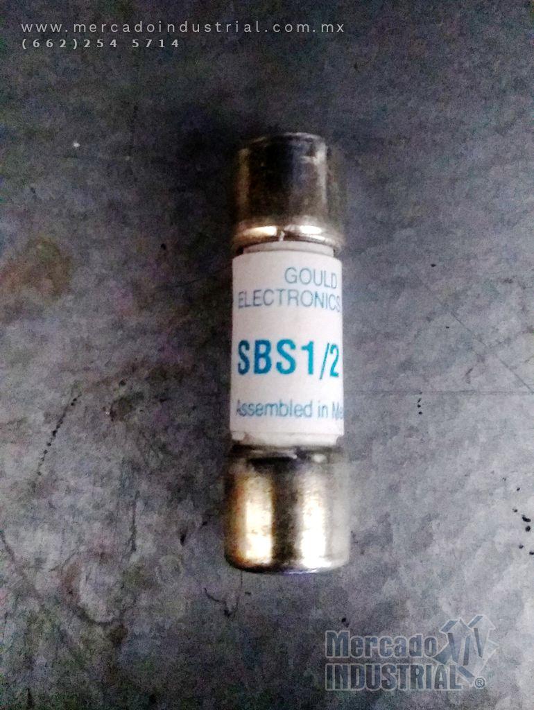 Fusible 1/2 AMP 600V modelo SBS1/2 marca Gould Shawmut - imagen 1