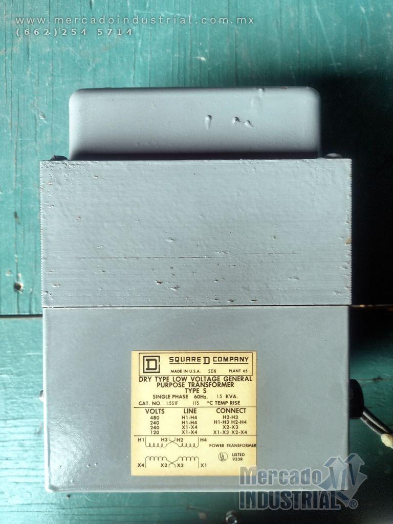 Transformador de propósito general 1.5 kVA marca Square D - imagen 1