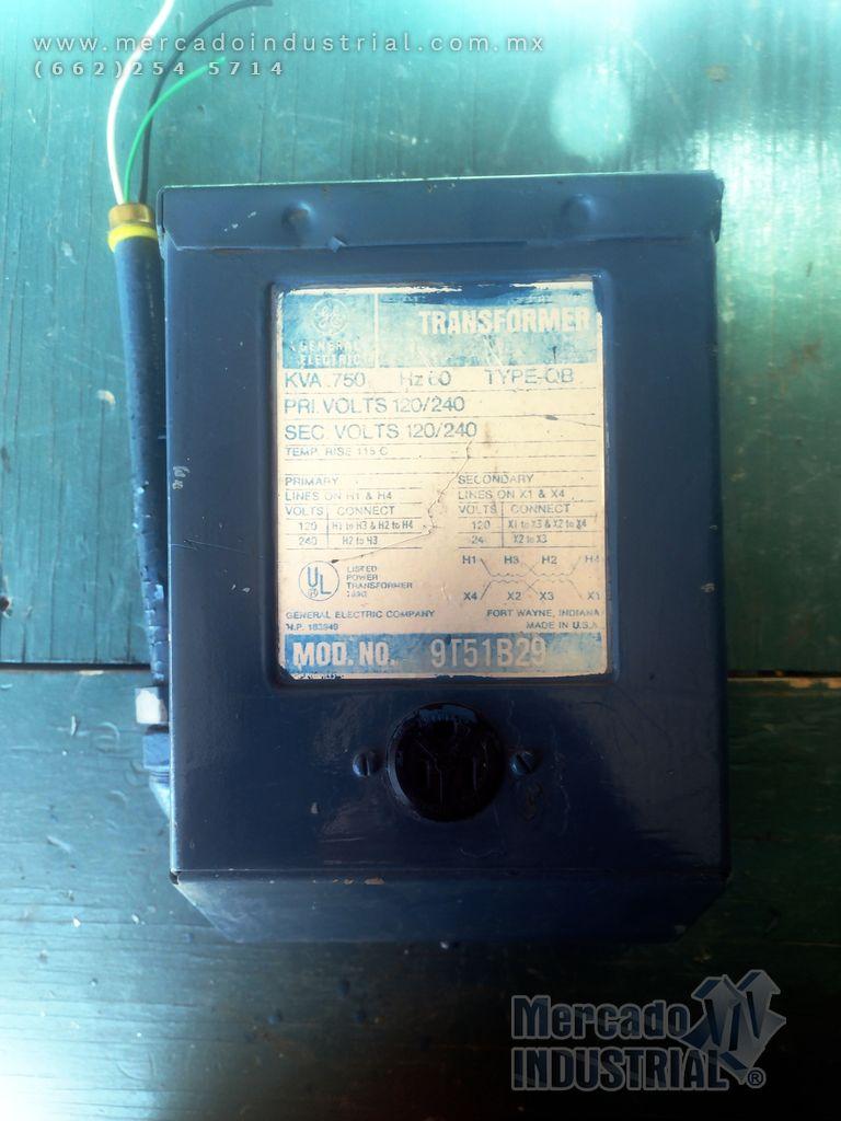 Transformador .750 kVA modelo 9T51B29 marca General Electric - imagen 1