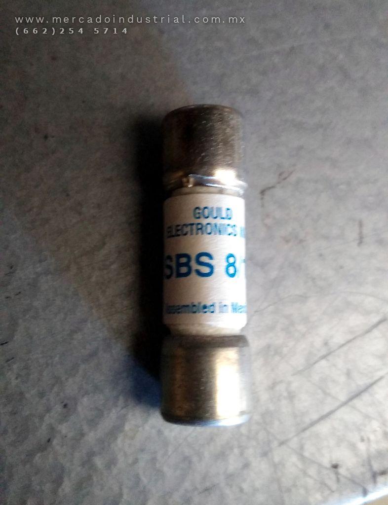 Fusible 8/10 AMP 600V modelo SBS8/10 marca Gould Shawmut - imagen 1