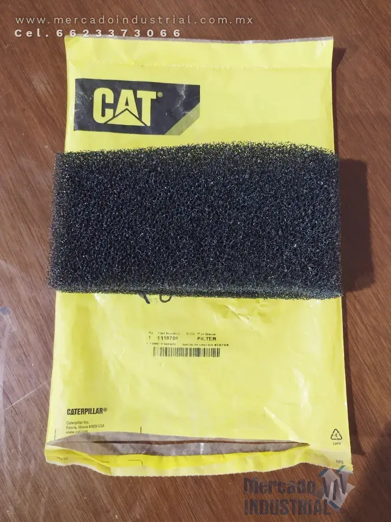 Filtro de aire para cabinas con poco flujo de aire No. parte 111-8738 marca Caterpillar - imagen 1