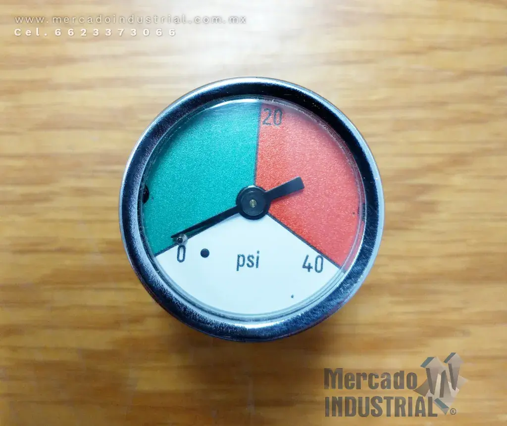 Manómetro 40 PSI VR VA COLOR de 1/8" NPT CBM - imagen 1