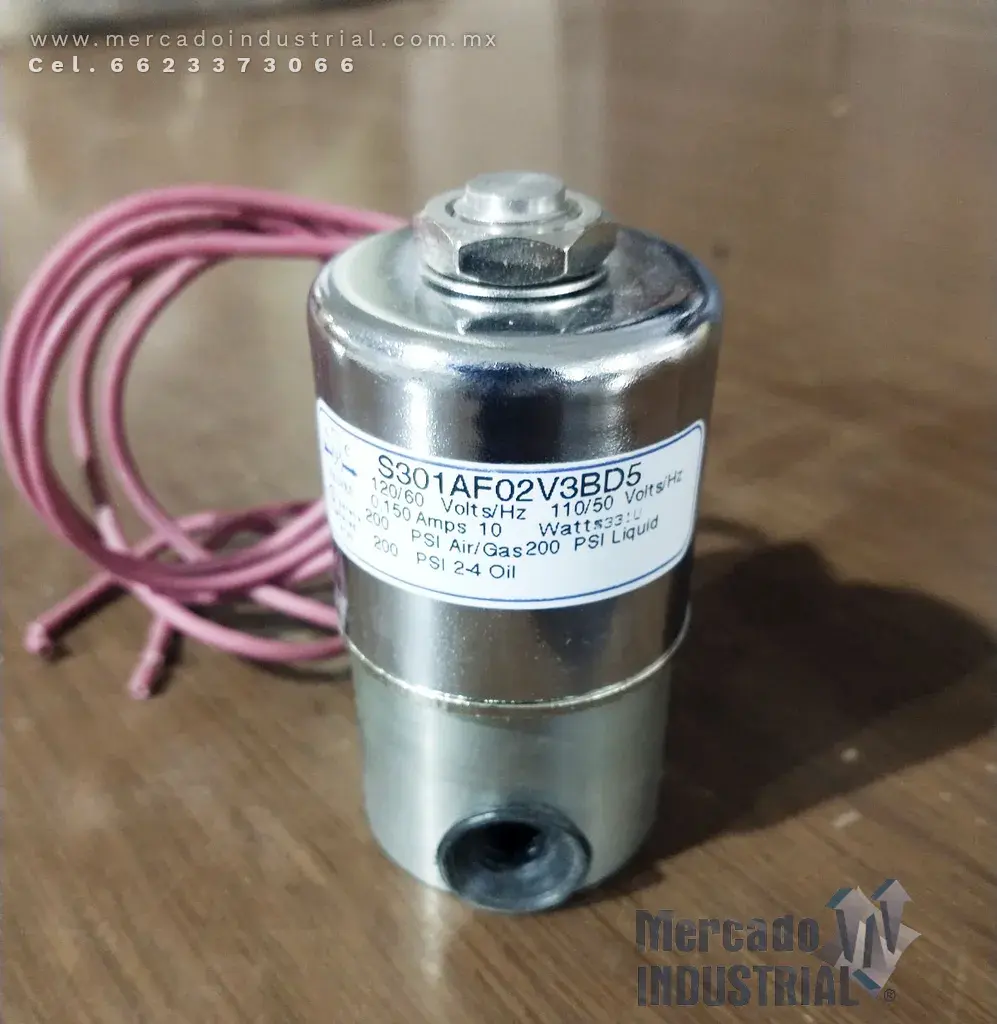 Válvula 200 PSI modelo S301AF02V3BD45 marca GC Valves - imagen 1