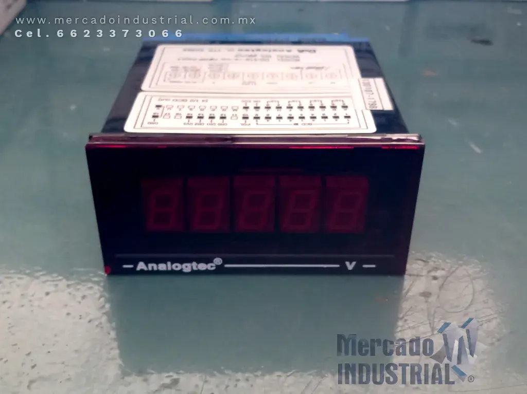 Medidor de control 1.9999 input DCV modelo DD-510-12-12 marca D&A Analogtec - imagen 1