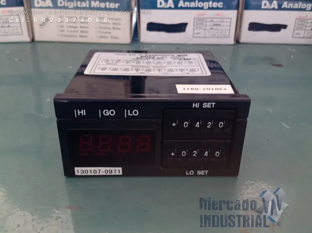 Medidor de control 1.999 input DCVmodelo DM-300-12 marca D&A Analogtec - imagen 1