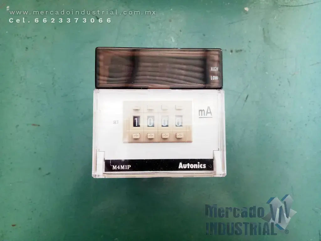 Medidor de panel digital 19.99 mA modelo M4M1P-DA-3 marca Autonics - imagen 1