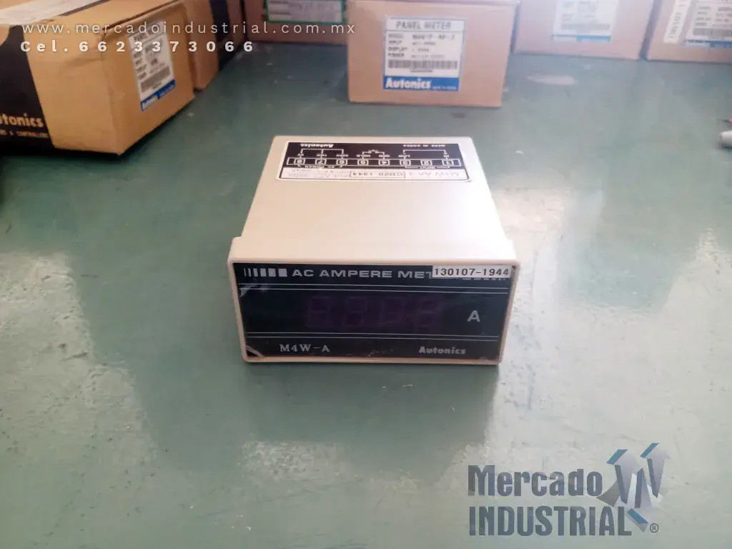 Medidor de amperios digital 1.999A modelo M4W-AA-3 marca Autonics - imagen 1