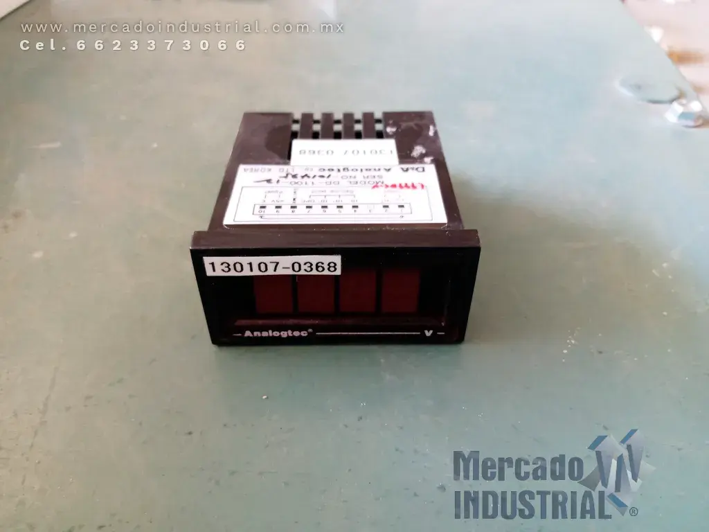 Medidor digital 1.999 DCV modelo DD-1100-12 marca D&A Analogtec - imagen 1