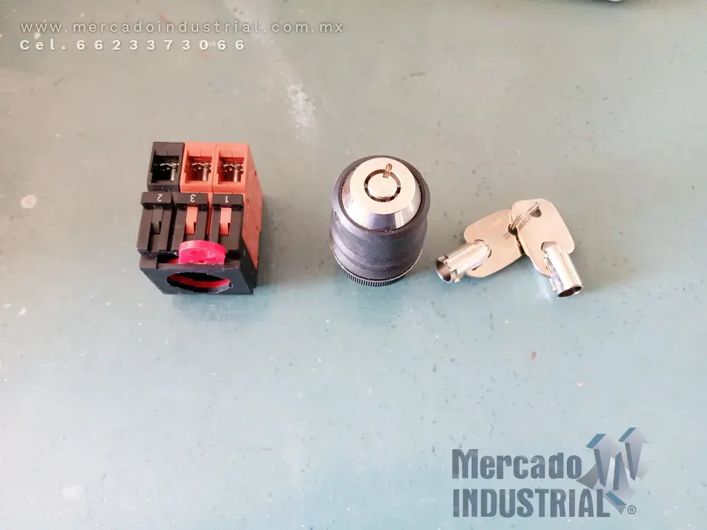 Interruptor selector de llave de seguridad modelo A22K-12-K01 - imagen 1