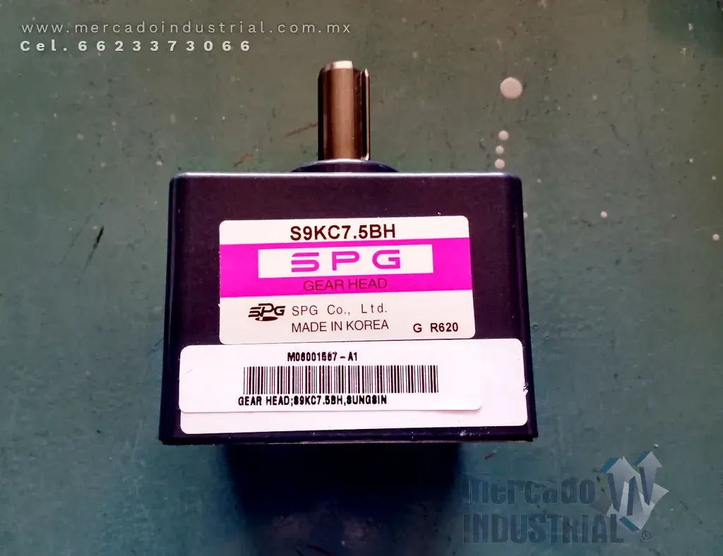 Reductor modelo S9KC7.5BH ratio 7.5:1 marca SPG - imagen 1