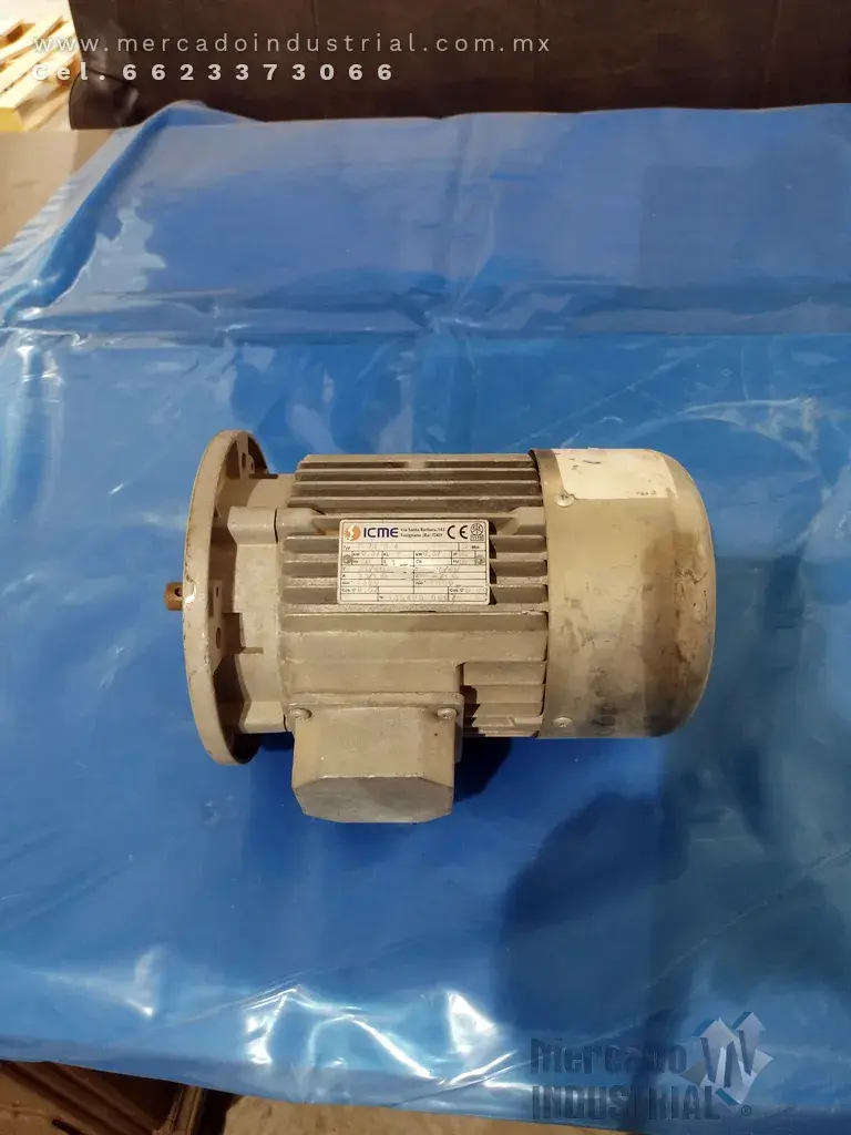 Motor eléctrico de 1/2 HP 4 polos 1690 RPM marca ICME - imagen 1