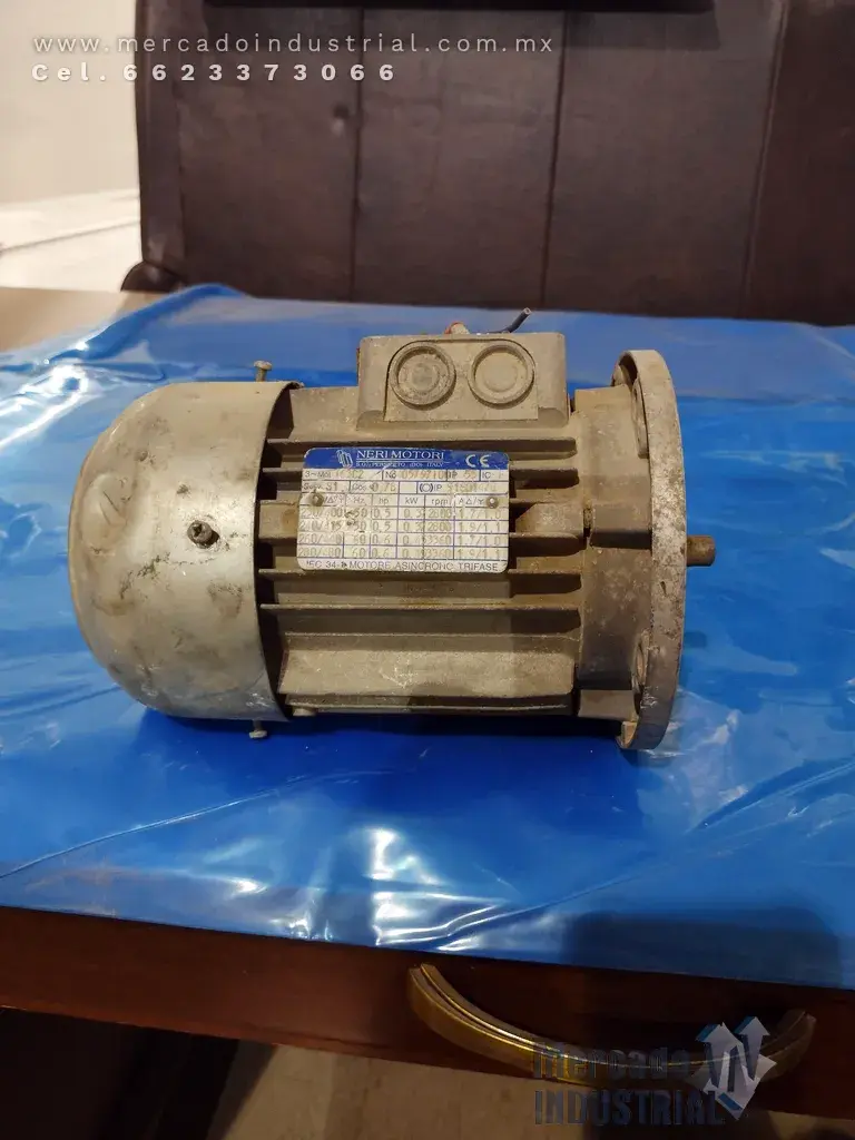 Motor eléctrico de .6 HP 2 polos 3360 RPM marca NERI MOTORI - imagen 1