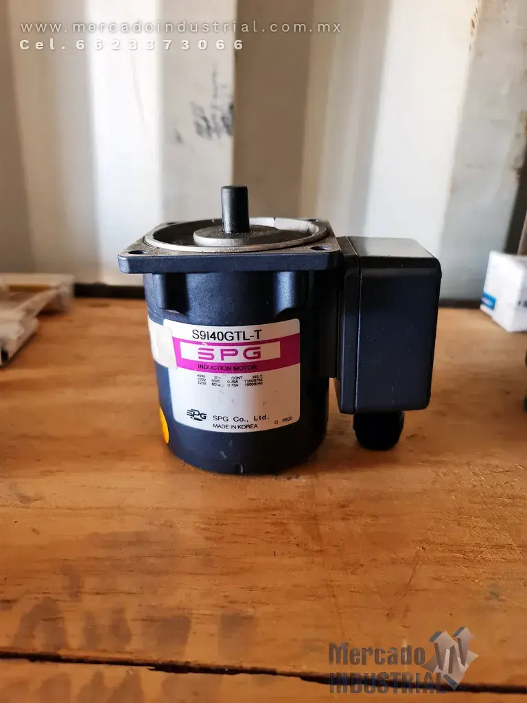 Motor de inducción 1/18 HP modelo S9I40GTL-T marca SPG - imagen 1