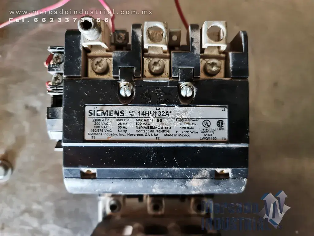 Contactor NEMA 3 600 VAC marca SIEMENS - imagen 1