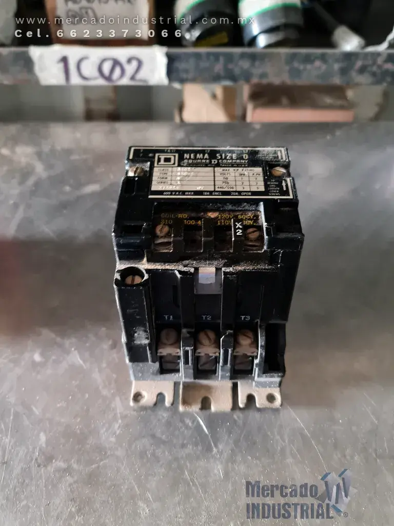 Contactor NEMA 0 600 VAC SQUARE D - imagen 1