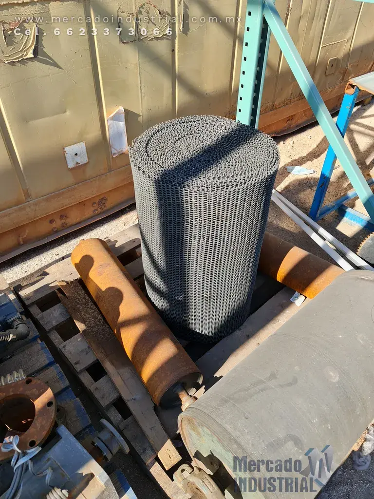 Malla de acero inoxidable para transportador 25" x 25 m de largo - imagen 1