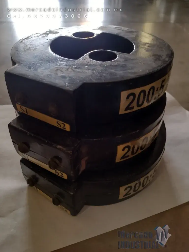 Transformador de corriente relación 200:5 AMP RCT marca EEI - imagen 1