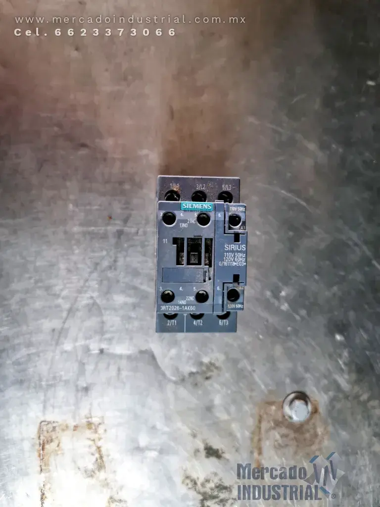 Contactor 120 V modelo 3RT2026-1AK60 marca Siemens - imagen 1