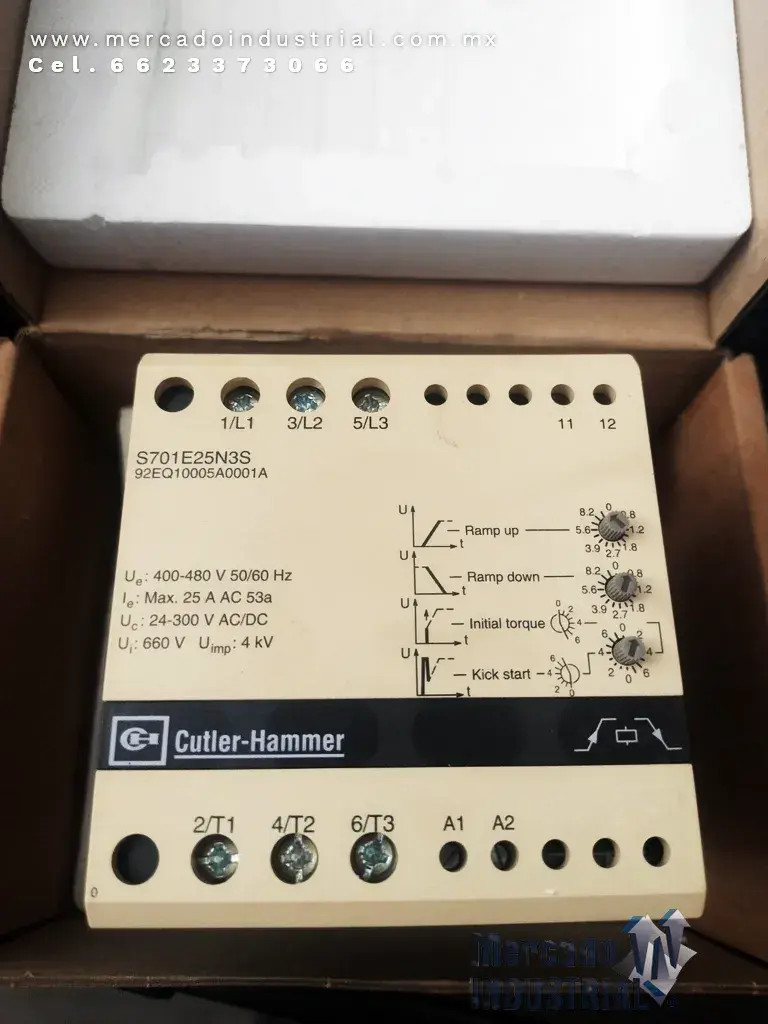 MINI ARRANCADOR SUAVE  marca Cutler Hammer modelo S701E25N3S - imagen 1