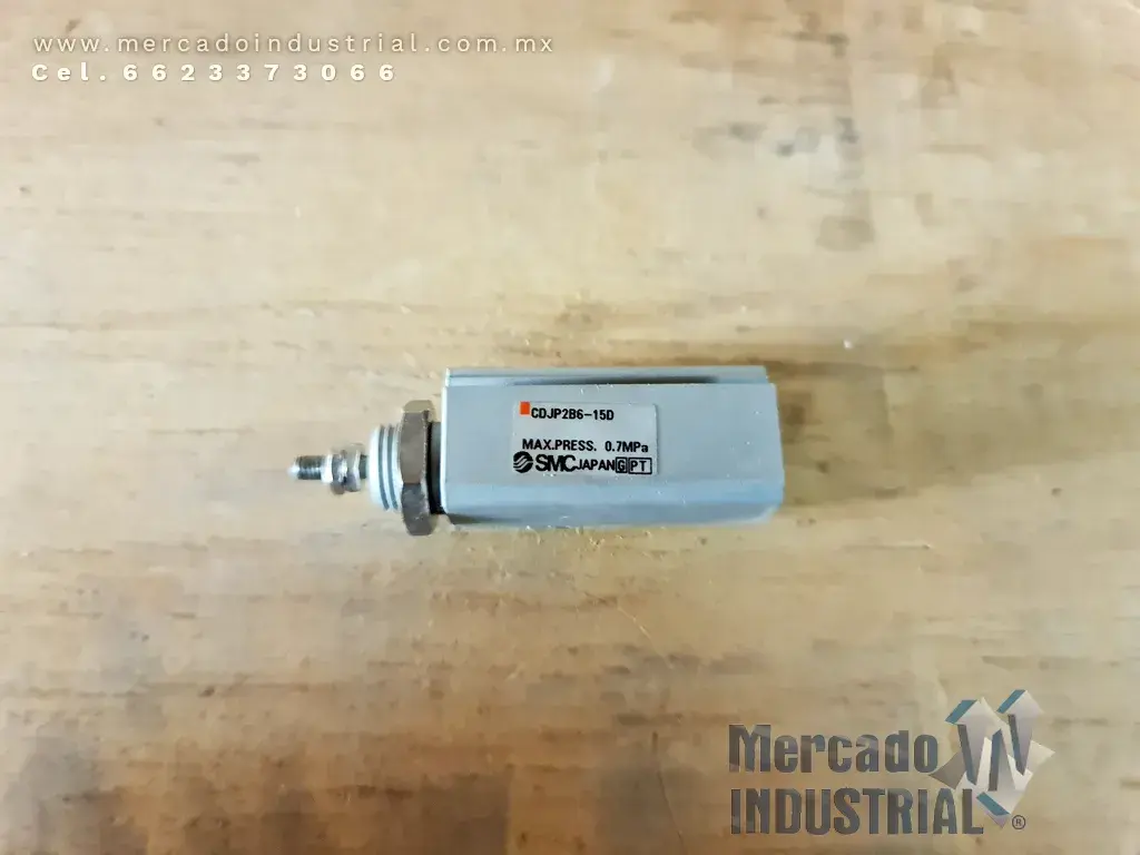 Pistón de pasador 101 PSI 15 mm modelo CDJP2B6-15D Marca SMC - imagen 1