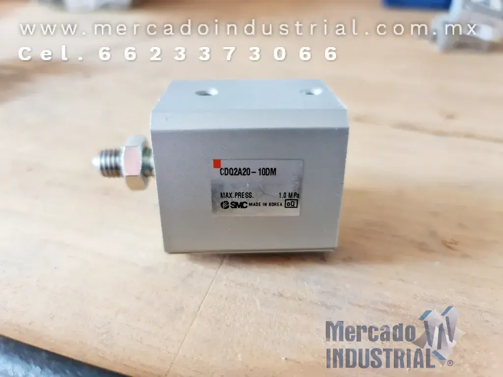 Pistón compacto 145 PSI 10 mm modelo CDQ2A20-10DM marca SMC - imagen 1
