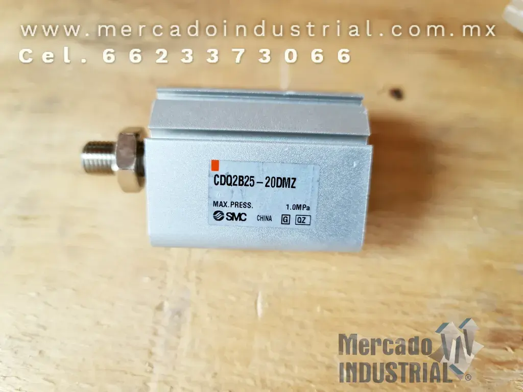 Pistón compacto 145 PSI 20 mm modelo CDQ2B25-20DMZ marca SMC - imagen 1
