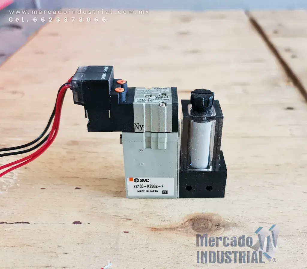 Válvula de generación de vacío 21~100 PSI modelo ZX100-K35GZ-F marca SMC - imagen 1