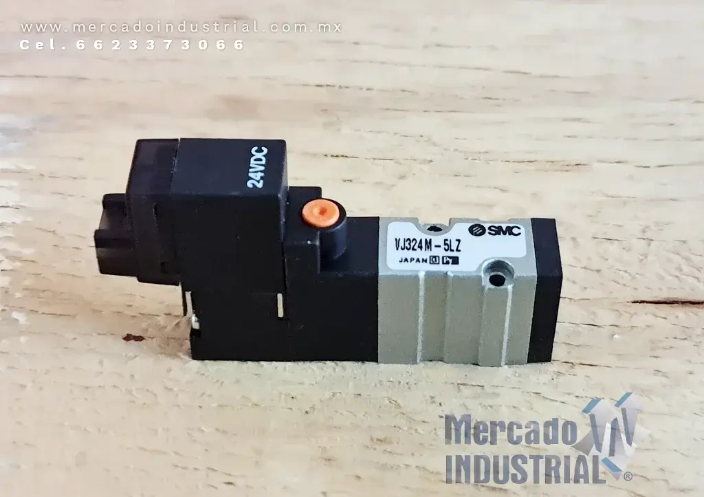 Válvula solenoide 24 VDC modelo VJ324M-5LZ marca SMC - imagen 1