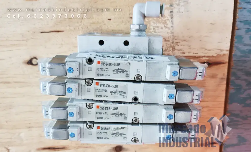 Válvula solenoide 101 PSI modelo SY5340R-5L0Z marca SMC - imagen 1