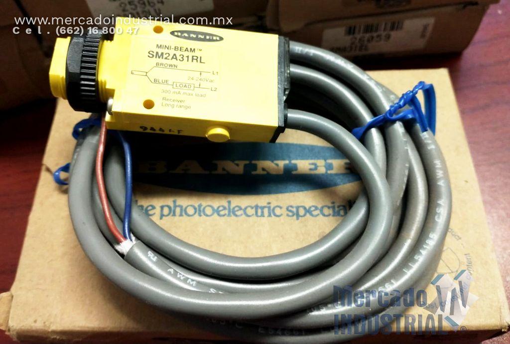 Sensor fotoeléctrico 24/240 V modelo SM2A31RL marca BANNER - imagen 1