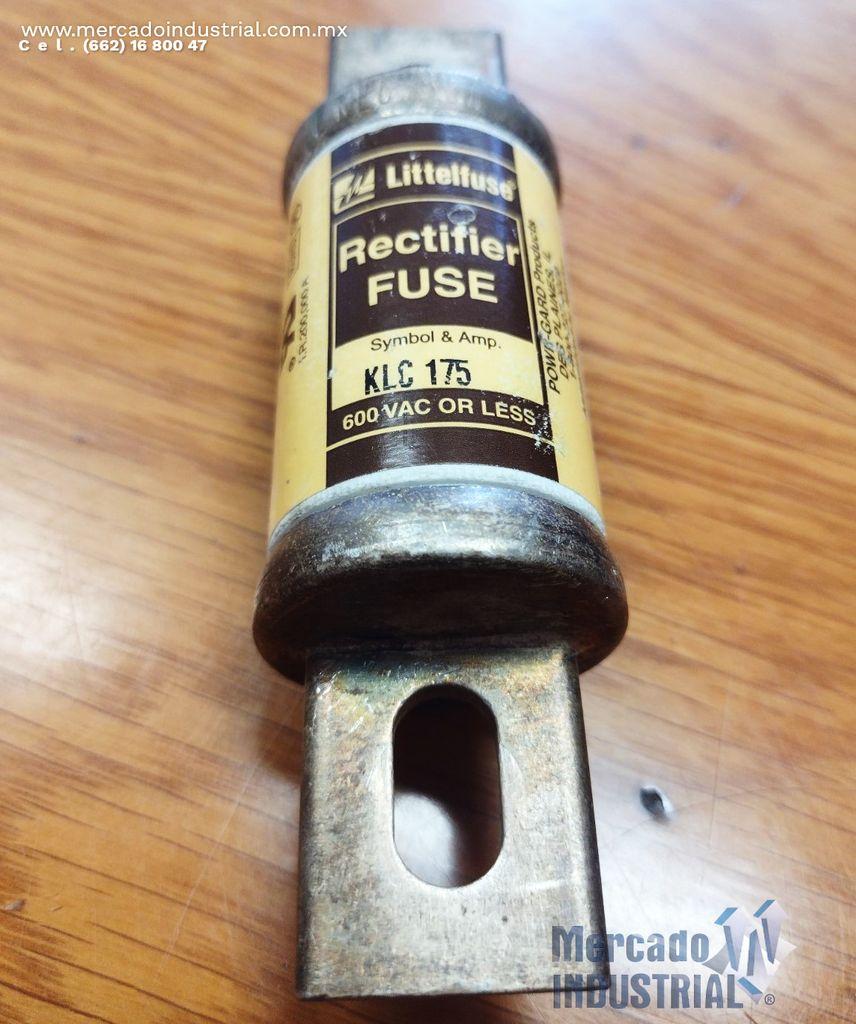Fusible rectificador 175 AMP 600 VAC modelo KLC175 marca LITTELFUSE - imagen 1