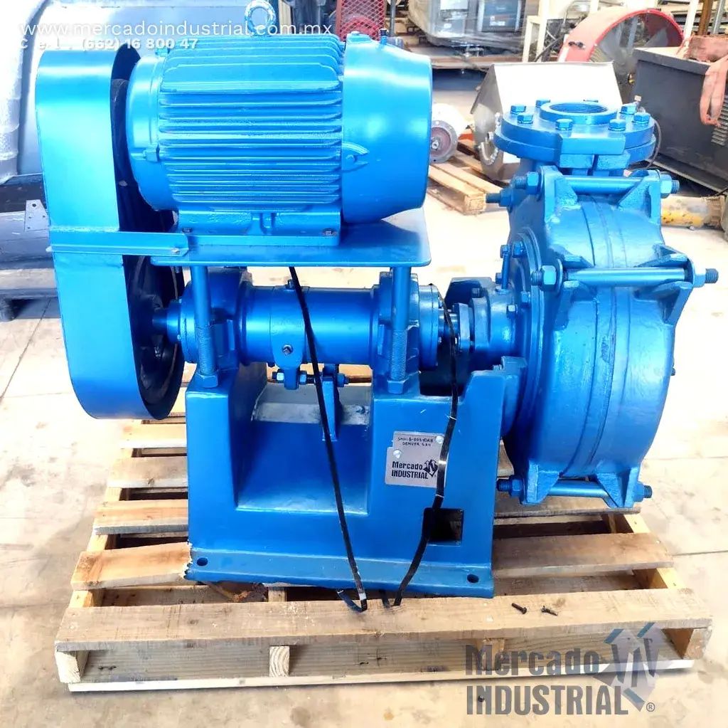 Bomba SRL 5 X 4 tipo Denver con motor de 25 HP - imagen 1
