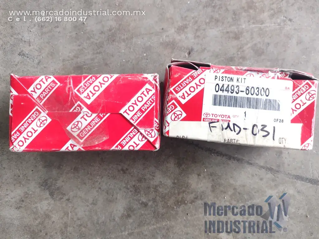 Kit de pistón de cilindro maestro de freno 04493-60300 marca TOYOTA - imagen 1