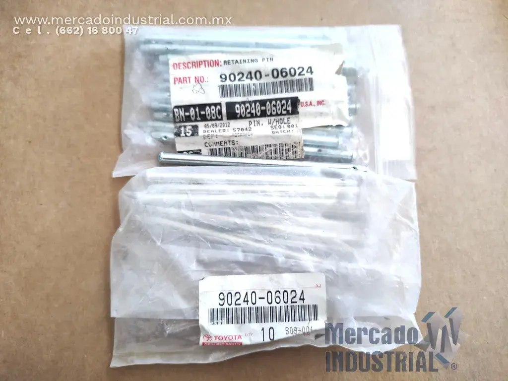 Pasador con agujero modelo 90240-06024 marca TOYOTA - imagen 1