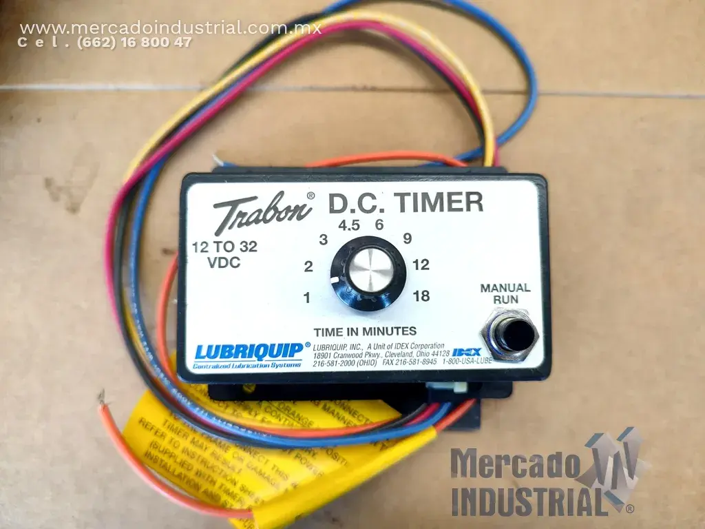 Timer D.C. 12 a 32 VDC PART. NO. 550-200-040 marca TRABON - imagen 1