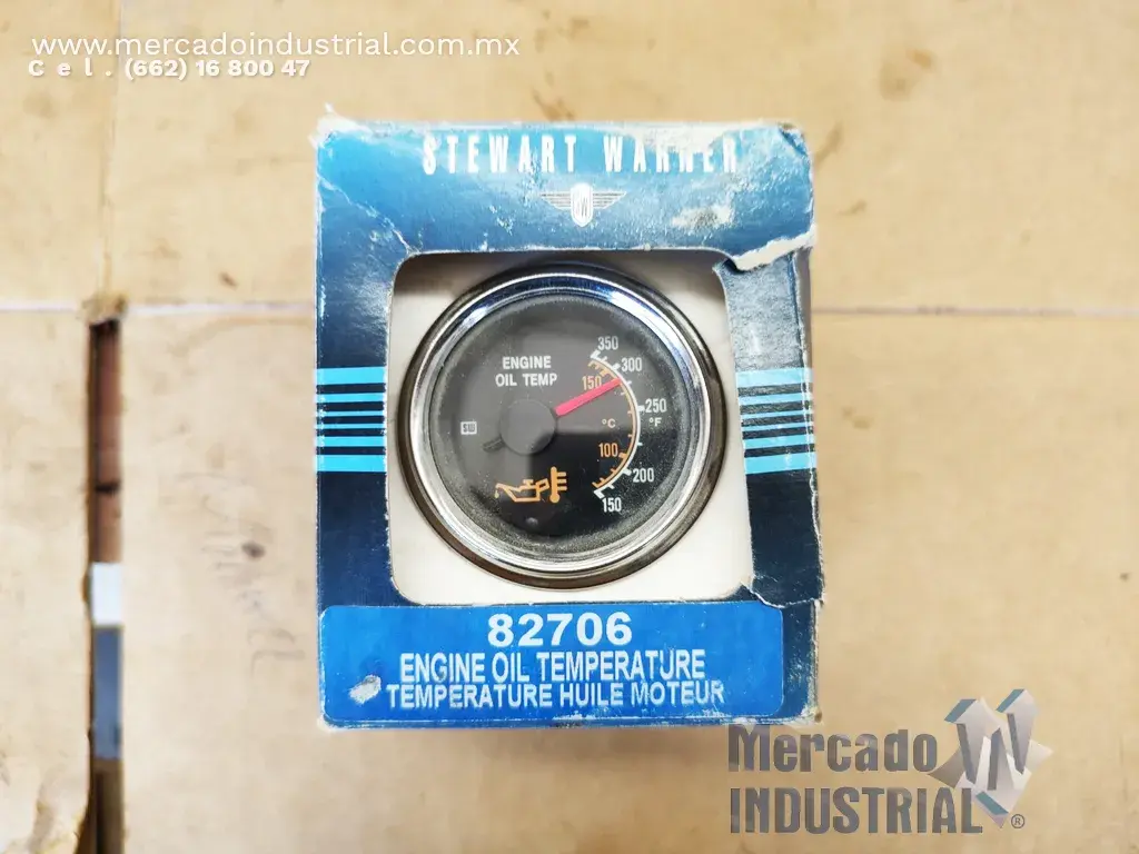 Indicador de temperatura motor de 24 V 82706 marca STEWART WARNER - imagen 1