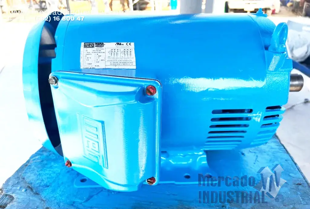 Motor eléctrico 20 HP 2 polos 3525 RPM marca WEG - imagen 1