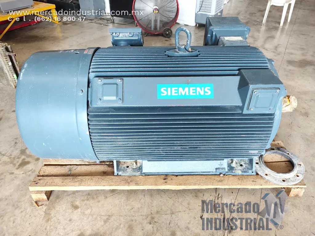 Motor eléctrico 500 HP 4 polos 1784 RPM marca SIEMENS - imagen 1