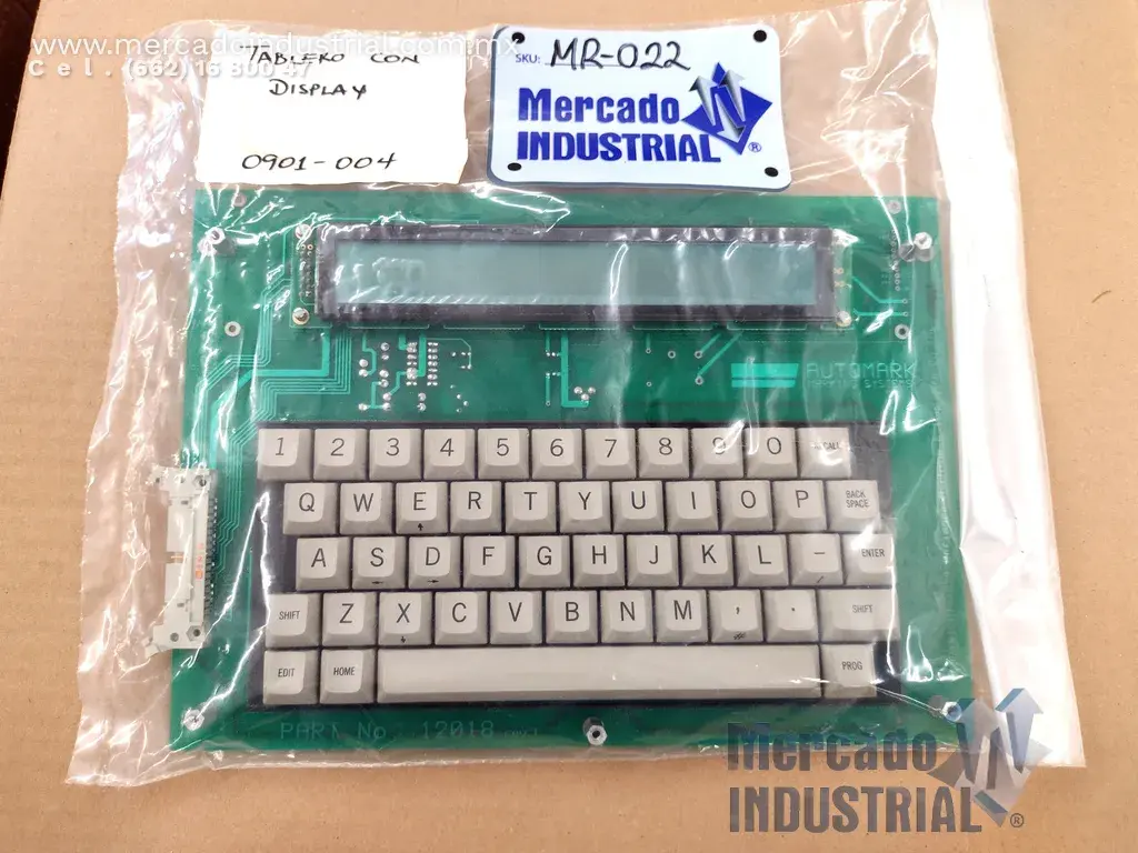Tablero con display para AUTOMARK MARKING SYSTEMS marca DEFIANCE MACHINE & TOOL MFG CO. INC. - imagen 1