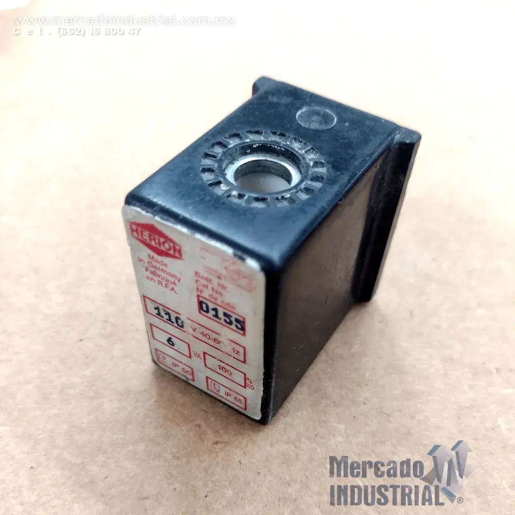 Bobina solenoide de 110V modelo 0155 marca HERION - imagen 1