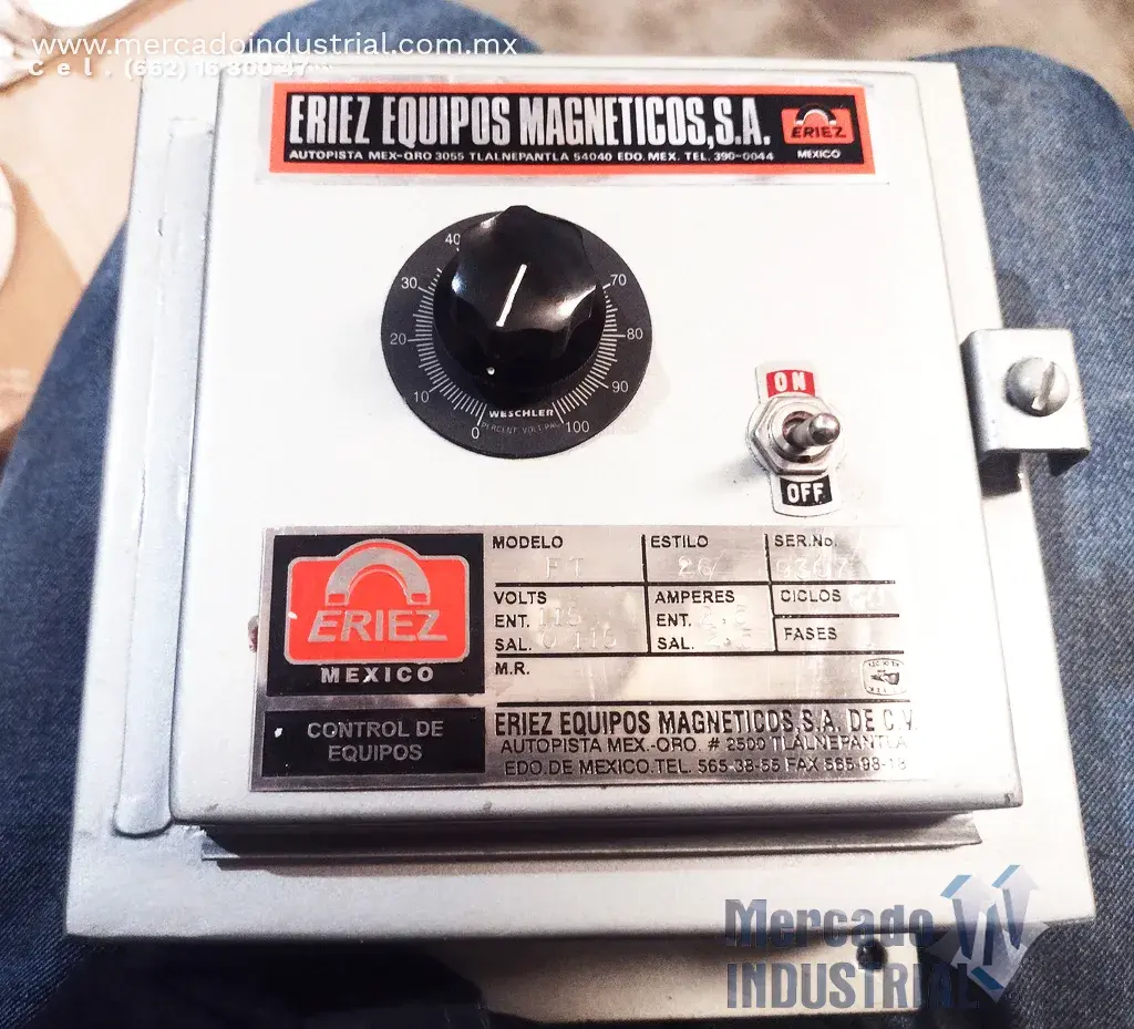 Control de intensidad para equipos magnéticos modelo FT marca ERIEZ - imagen 1